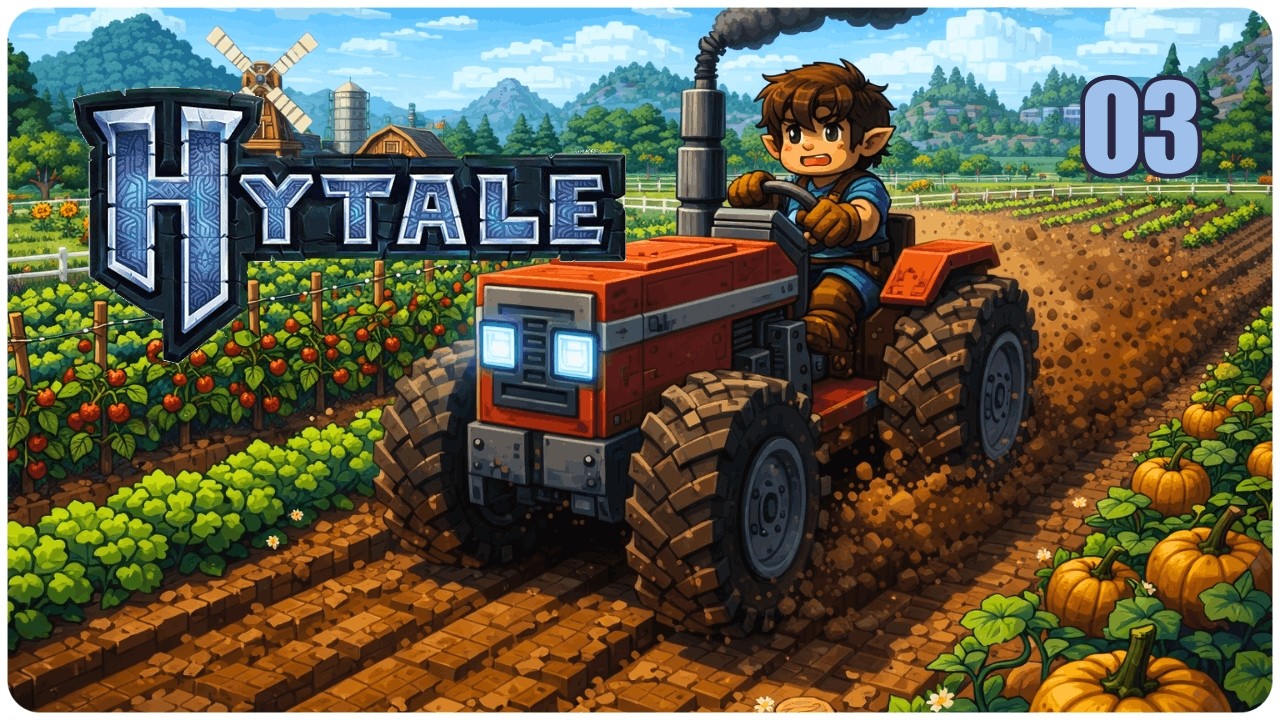 Hytale, эпизод 3: Превращение базы в Hytale в ферму: ускоренная видеоэкскурсия по моду HyFarming.
