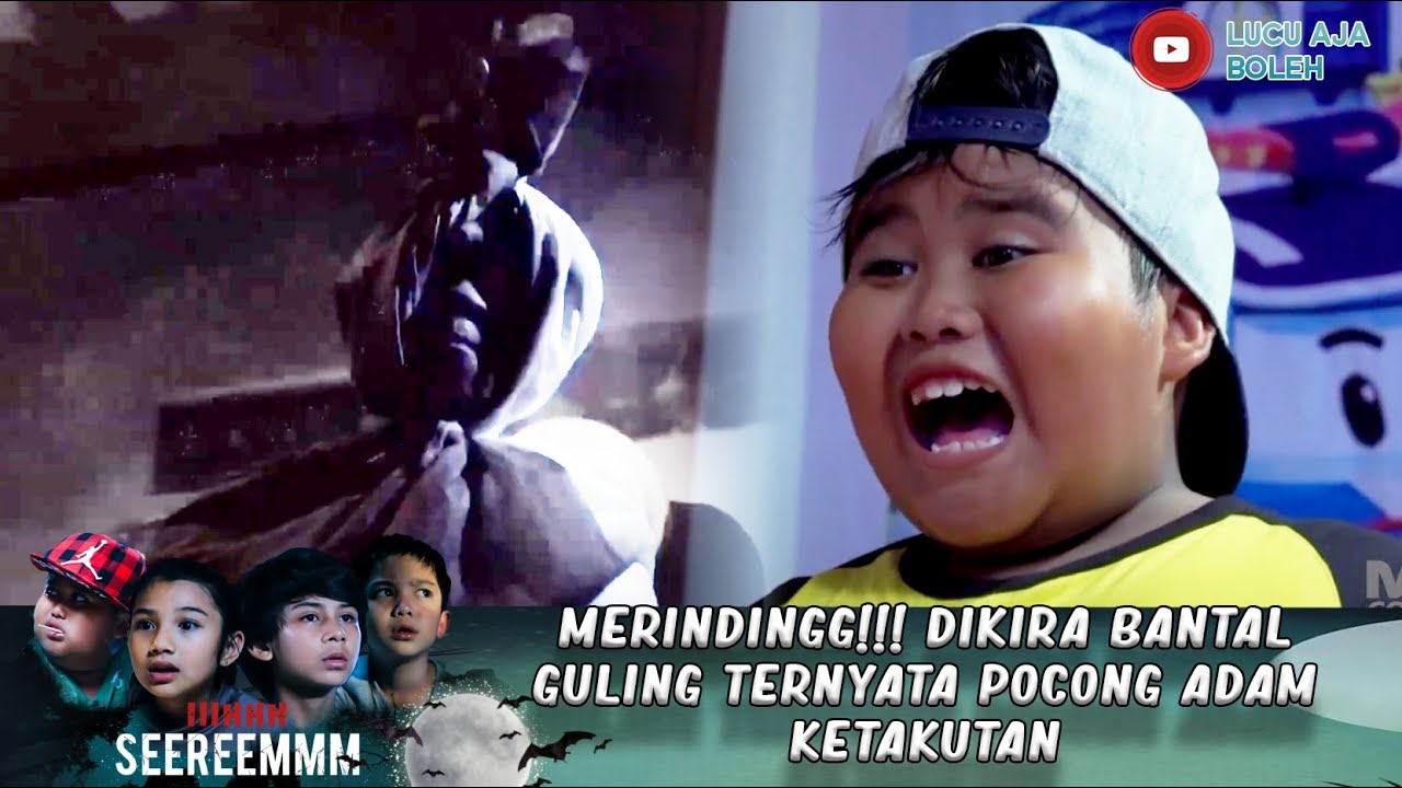 MERINDINGG!!! DIKIRA BANTAL GULING TERNYATA POCONG ADAM KETAKUTAN - IH SEREM