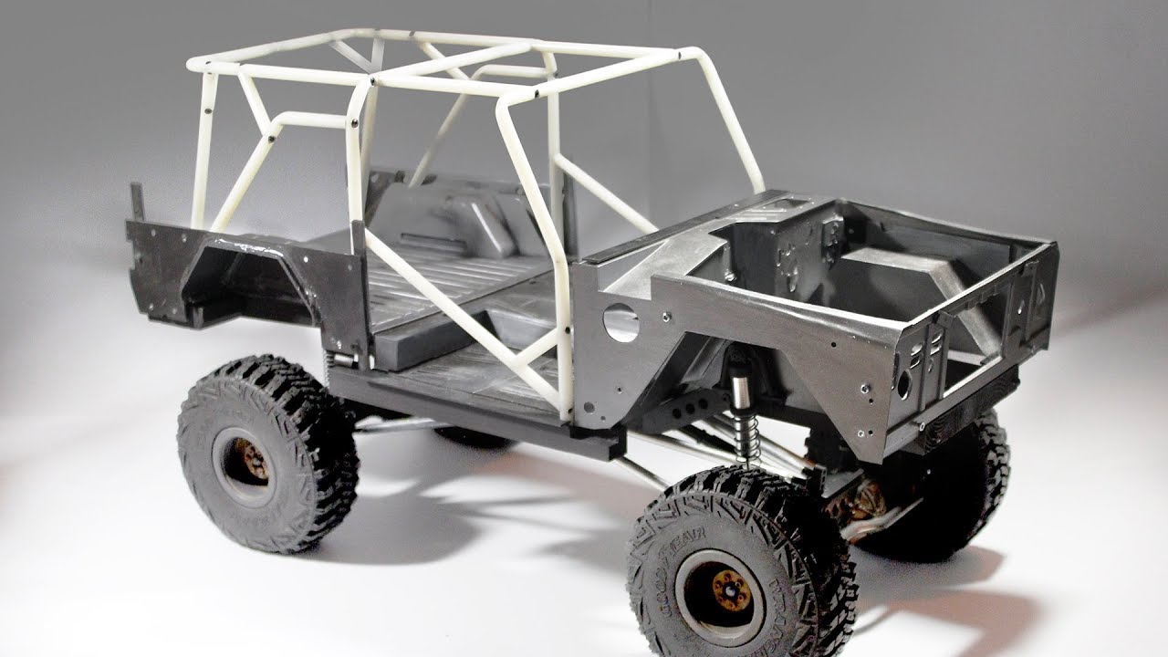 Building styrene frame / cage guard for RC crawler
