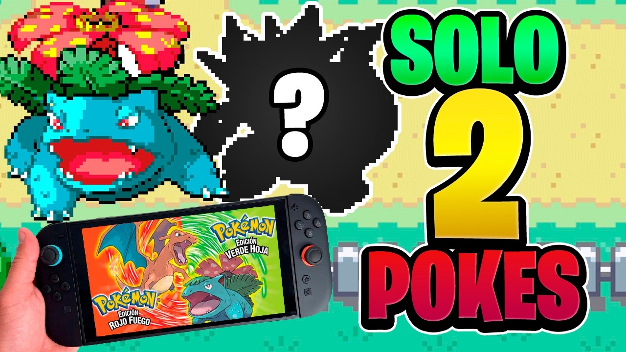 Juego al Pokémon Rojo Fuego pero SOLO puedo USAR 2 Pokémon
