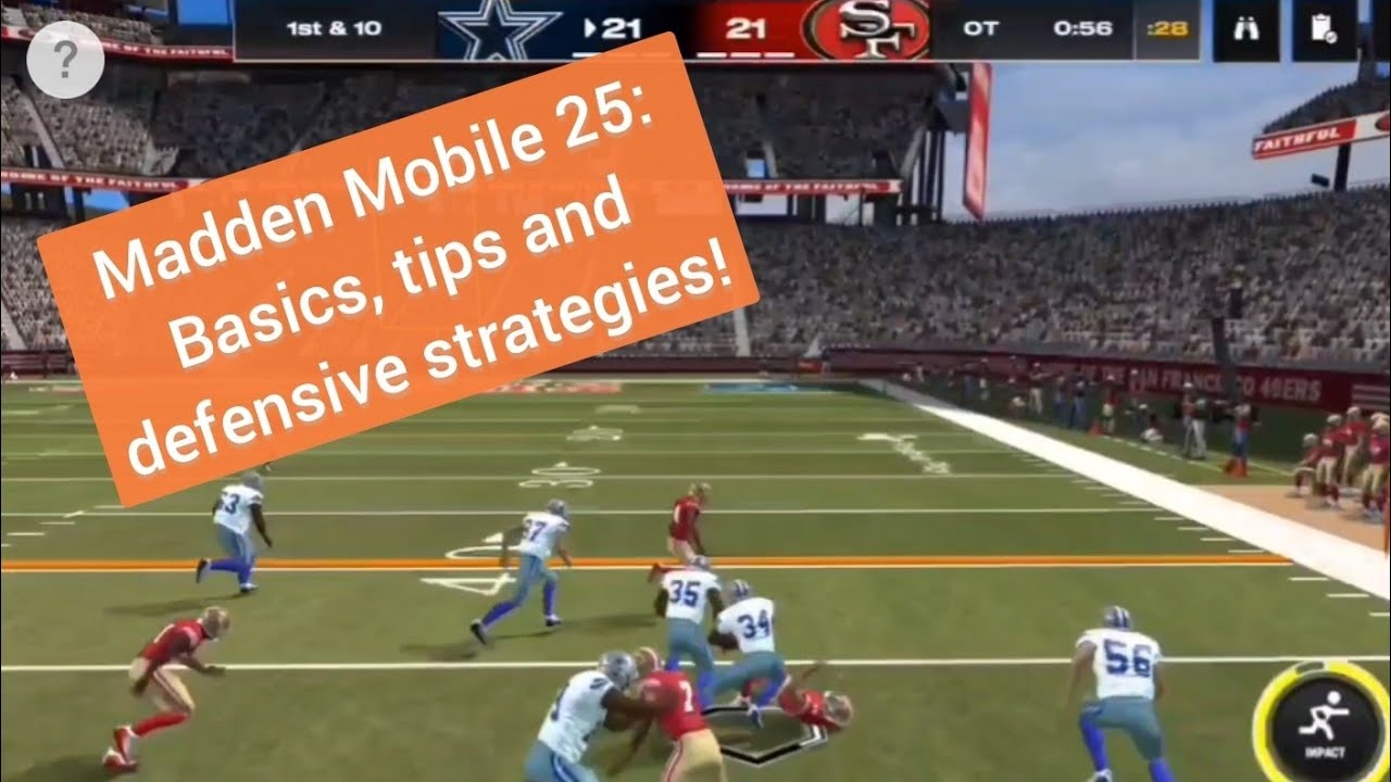 Madden Mobile 25! Basics, tips and defensive strategies!  #madden #madden25 #maddenmobile25