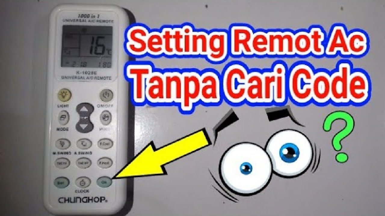 Cara Setting Remot Ac universal