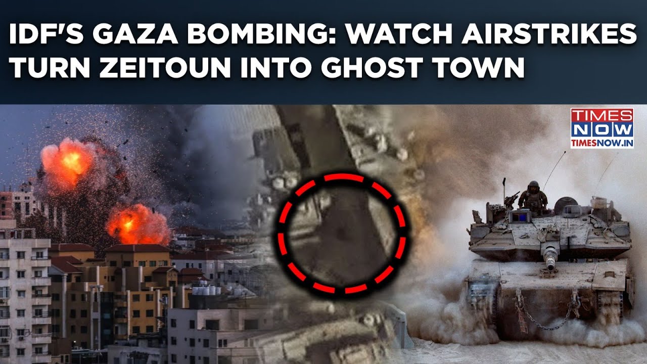IDF's Fierce Gaza Bombing: Watch Fresh Airstrikes Turn Zeitoun Into Ghost Town| Gideon's Chariots II