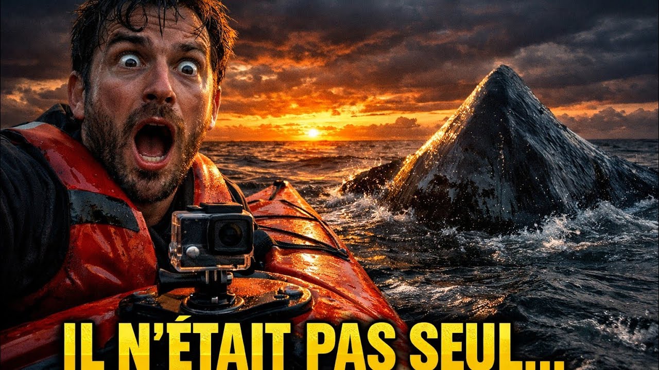 À plusieurs kilomètres du rivage, un pêcheur en kayak aperçoit dans l’eau une forme...