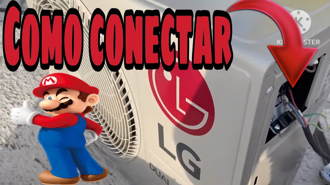 Como Conectar Un Minisplit LG Inverter Coneccion De Evaporador  A Condensador  Y Alimentación 220 V.