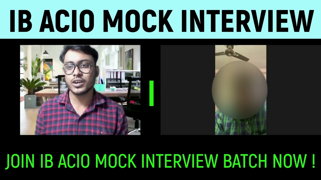How to talk about your Introduction in Interview | IB Acio Interview Question & Answers Interview