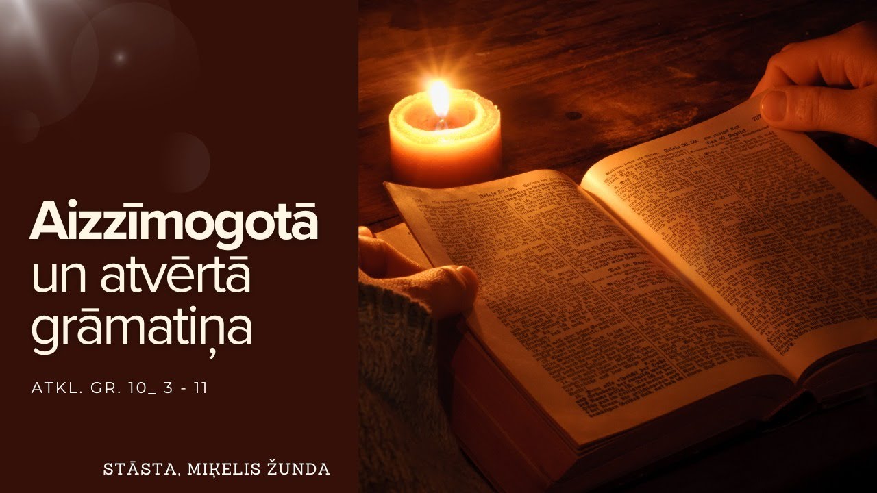 Aizzīmogotā un atvērtā grāmatiņa