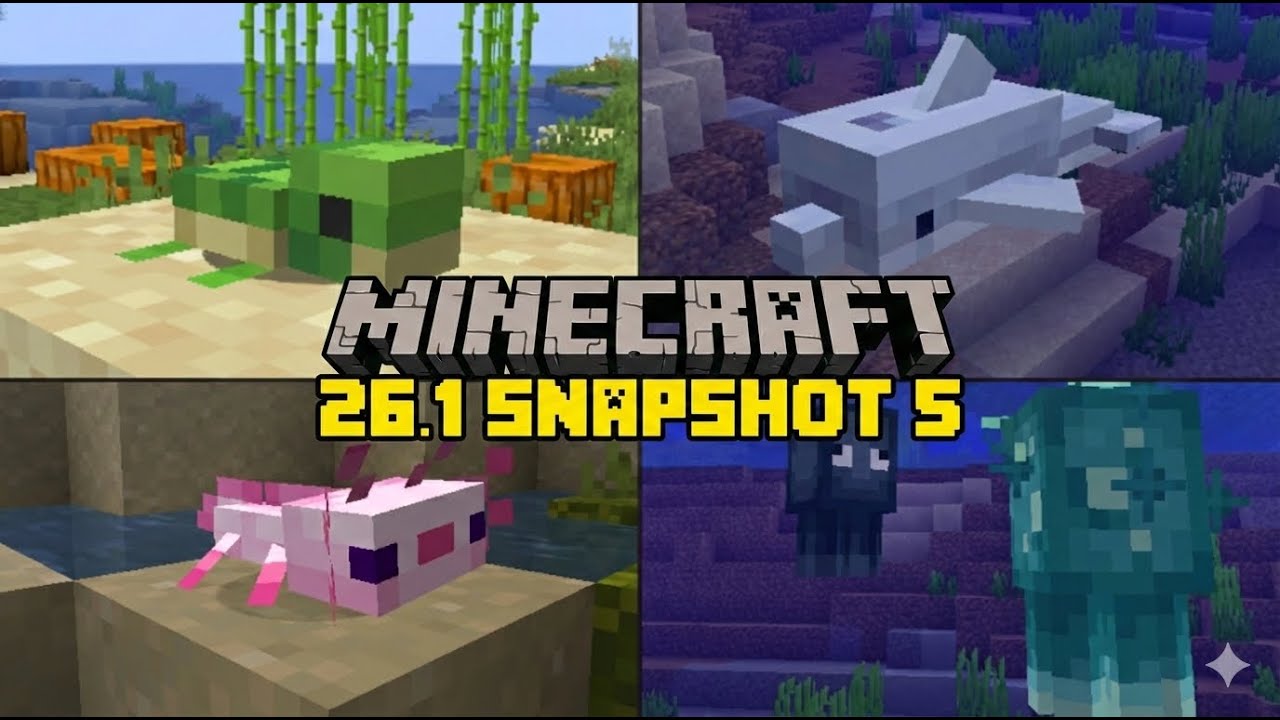 TUDO MUDOU! Novos Filhotes e Flor Dourada - Minecraft 26.1 Snapshot 5