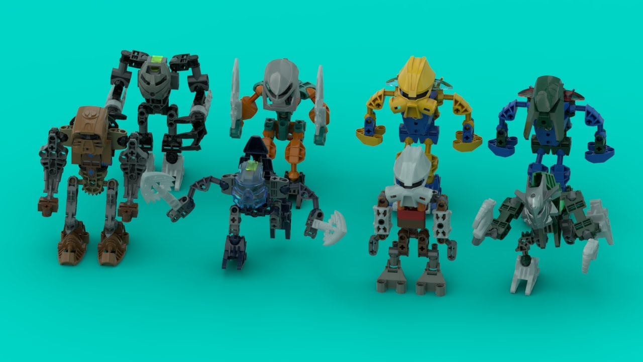 Lego Bionicle Moc Matoran Voya Nui Compilation Instructions