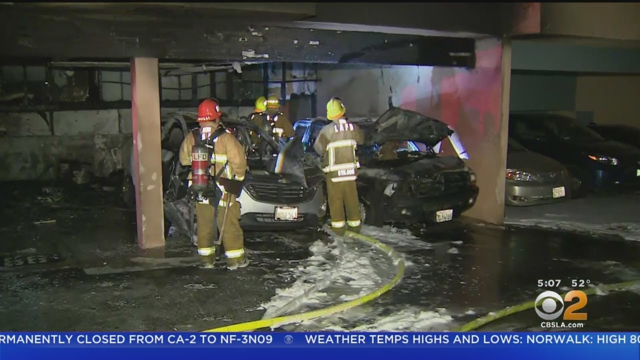 Fire Erupts In Sylmar Apartment Complex