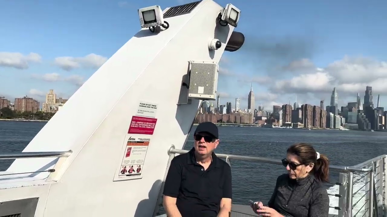EAST RIVER FERRY WITH VIEWS OF MANHATTAN #fromirelandandbeyond #manhattan #nyc 