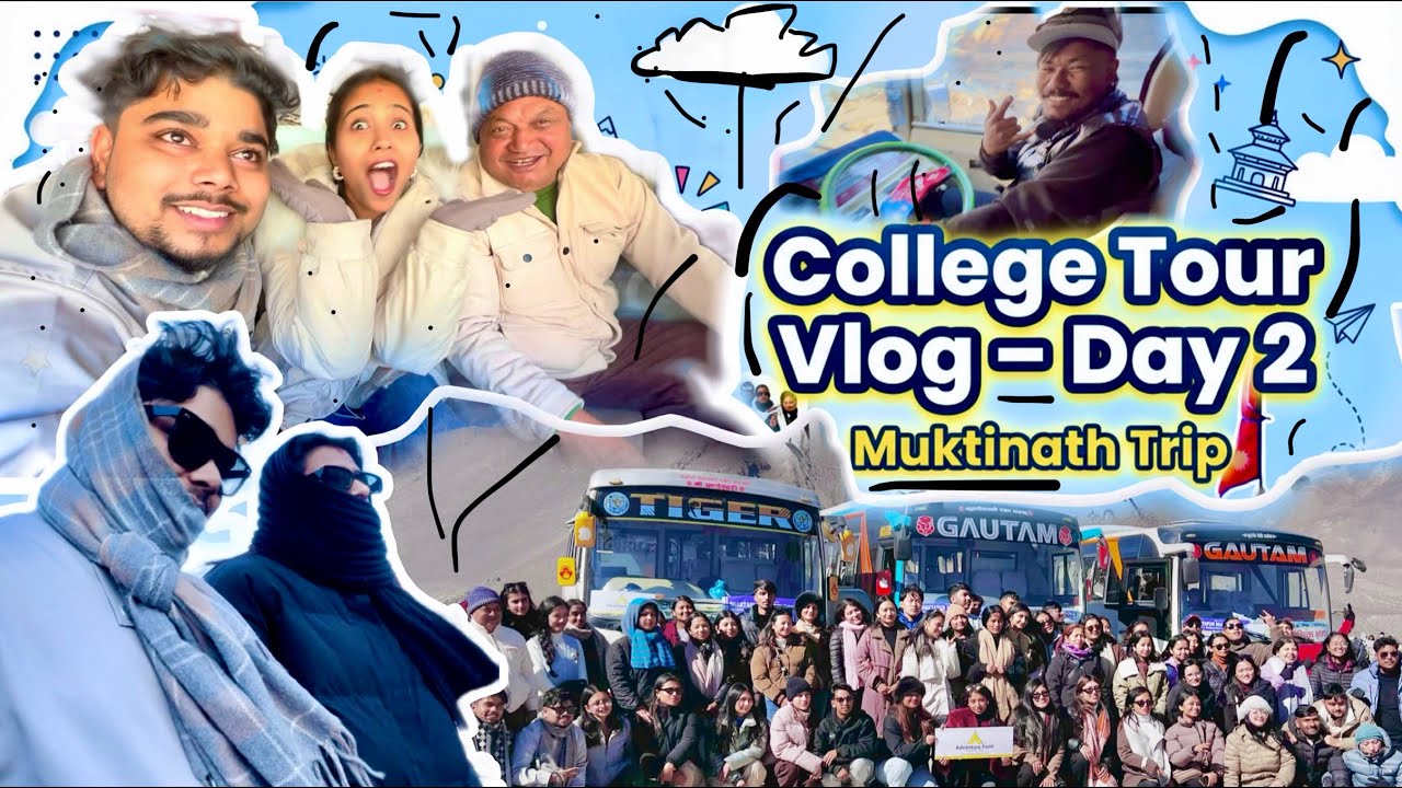 Muktinath दर्शन 🙏 ||College Tour Day-2|| Spiritual Journey to Muktinath Temple 🏔️✨||college fun , 