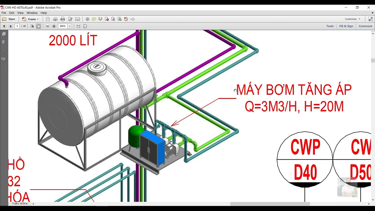 (Revit) Bài 20 - Drawing sơ đồ nguyên lý - Khóa học Revit CTN