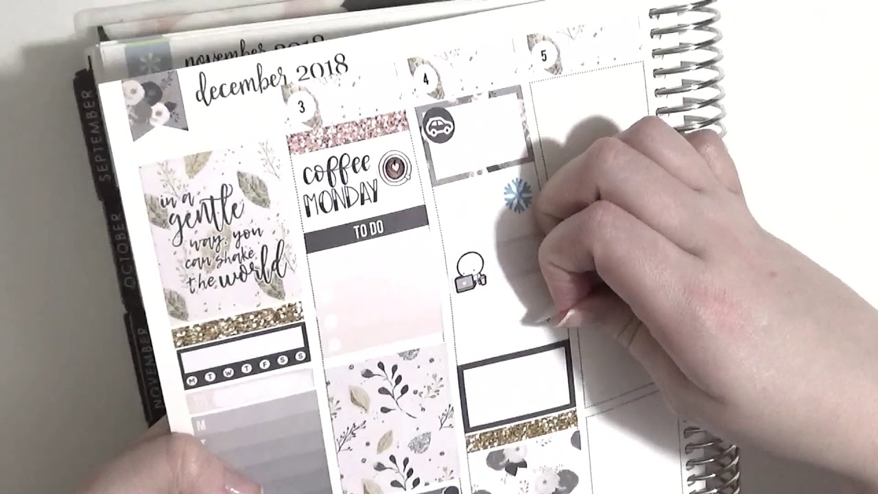 Plan With Me | Nightingale Paper Co | Erin Condren | White Space Planner