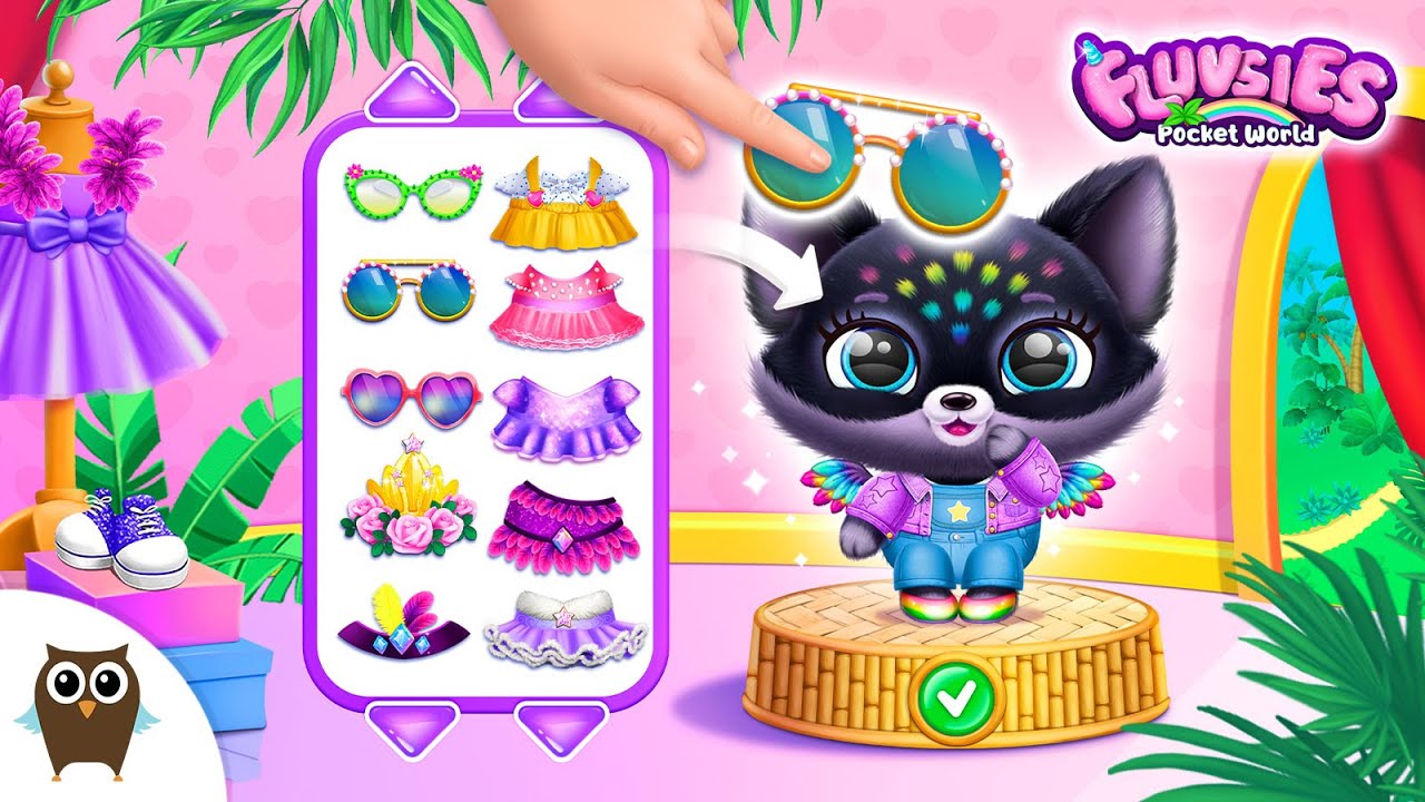 Fluvsies Pocket World Dress Up 🎀 New Island Update 🌴 TutoTOONS