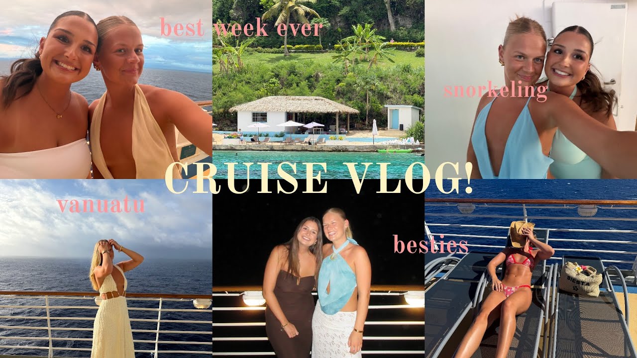 CRUISE VLOG!! girls trip, tanning, snorkelling and partyyy ☀️🌺🐚🌊