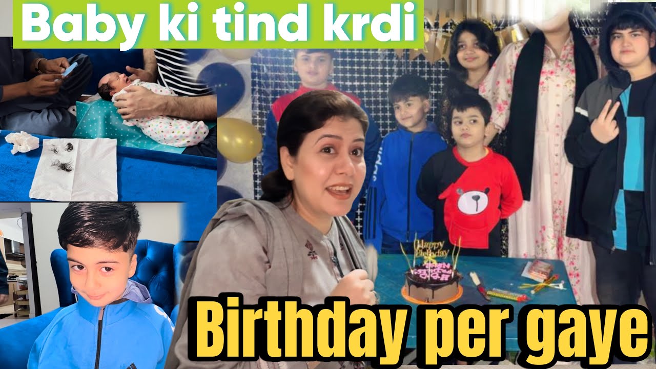 birthday party pr gaye sare bacho k baal cut krdiye | hum5 |