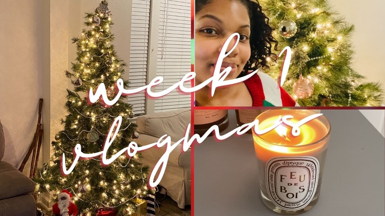 Vlogmas Week One | Decorating for the holidays | Taking care of candle soot