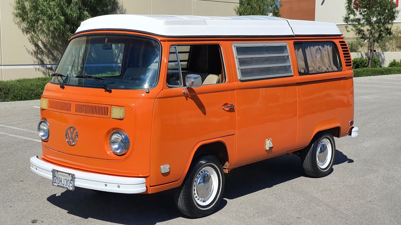 1973 VW T2 b Bus Westfalia Orange