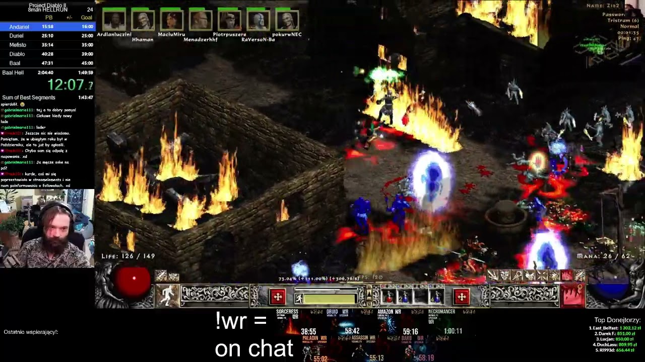 [PD2] HC 8man Hell 1:54:06 👹TELE SORC POV