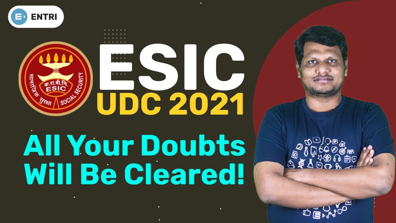 ESIC UDC Clear All Your Doubts | ESIC UDC Recruitment 2021 | Telugu | ESIC UDC MTS Steno Exam 2021