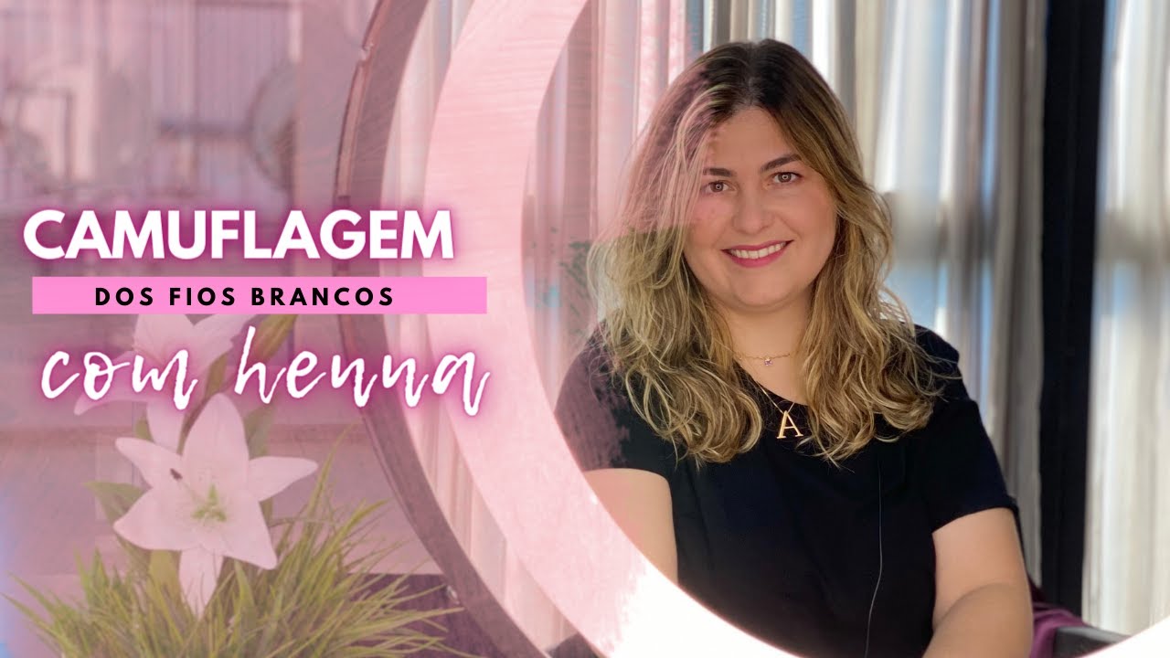 CAMUFLAGEM DE FIOS BRANCOS COM HENNA