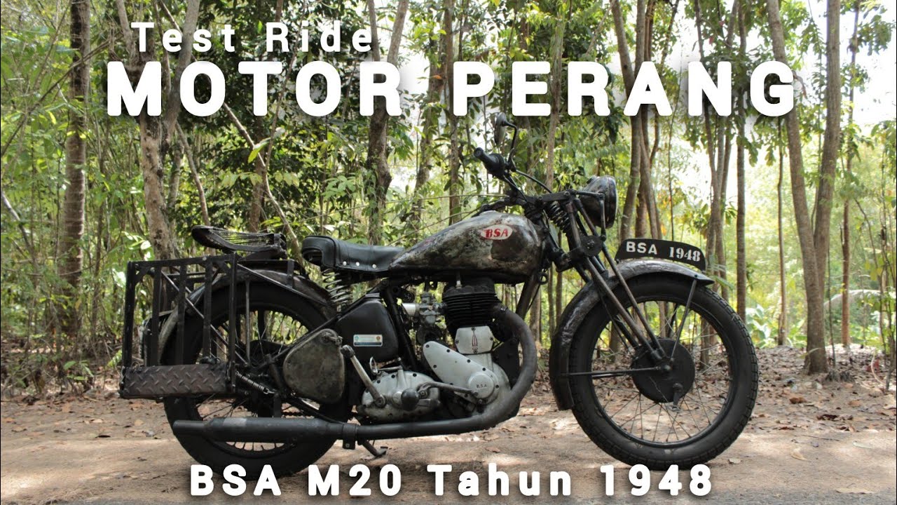 NYOBAIN MOTOR PERANG BSA⁉️ || BSA WM20 Tahun 1948