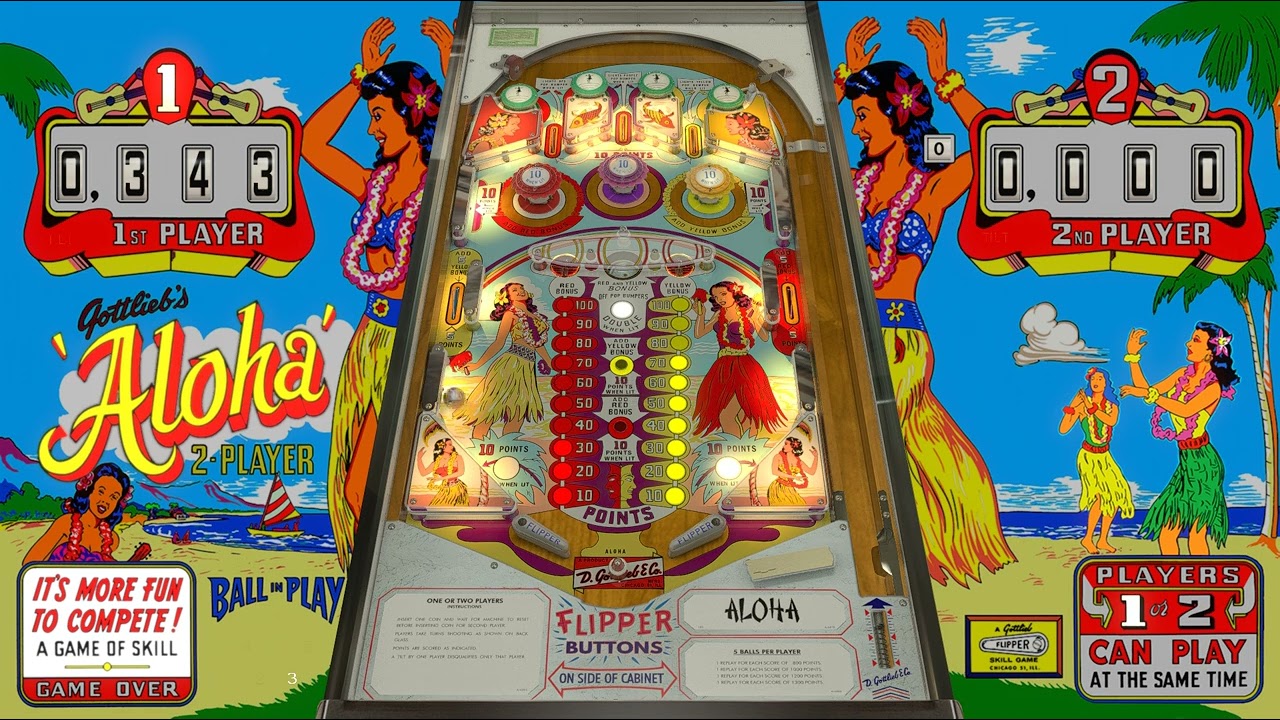 Visual Pinball X / Aloha (Gottlieb 1961)