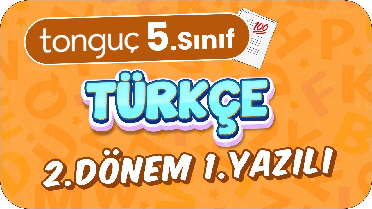 5.Sınıf Türkçe 2.Dönem 1.Yazılıya Hazırlık 📑 #2024
