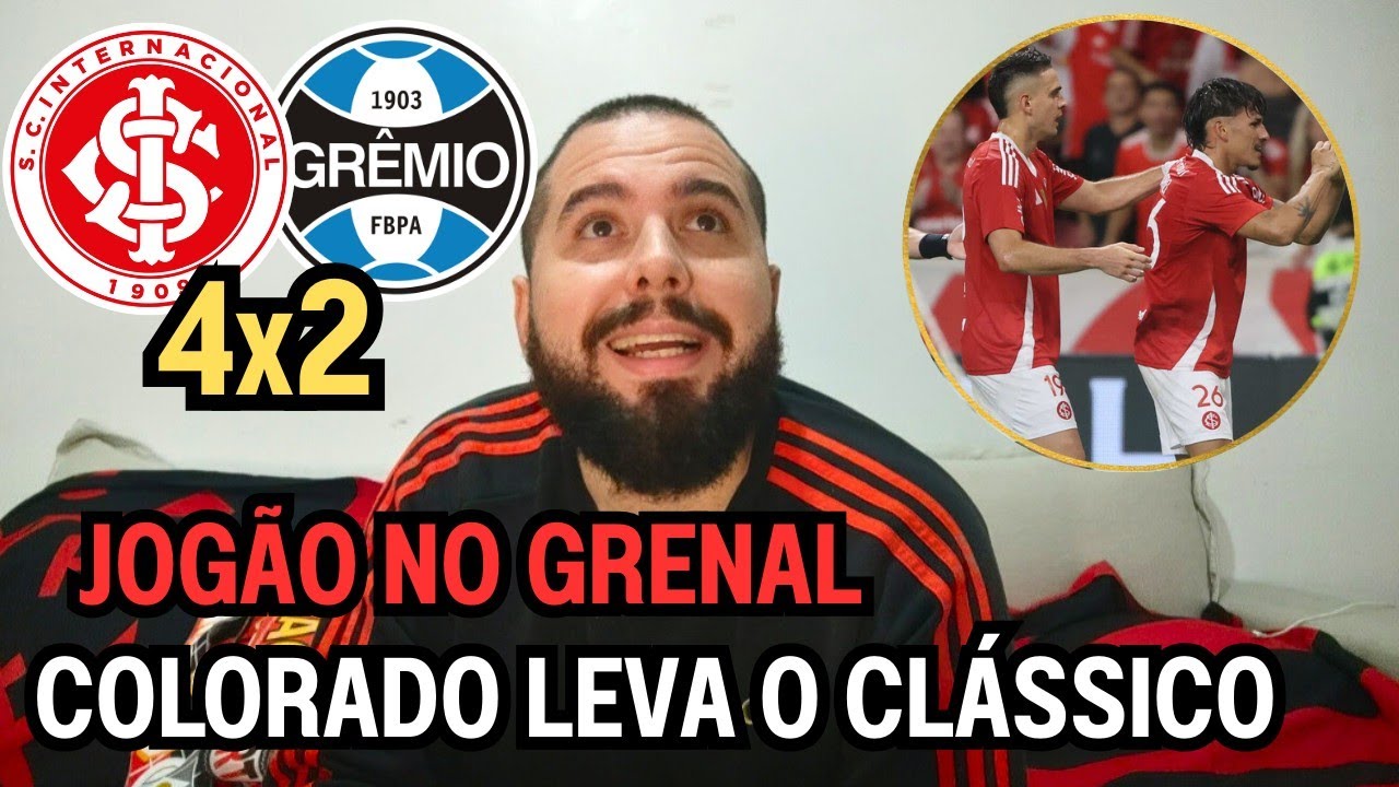 REACT MELHORES MOMENTOS INTERNACIONAL 4X2 GRÊMIO - COLORADO LEVA A MELHOR NO GRENAL 