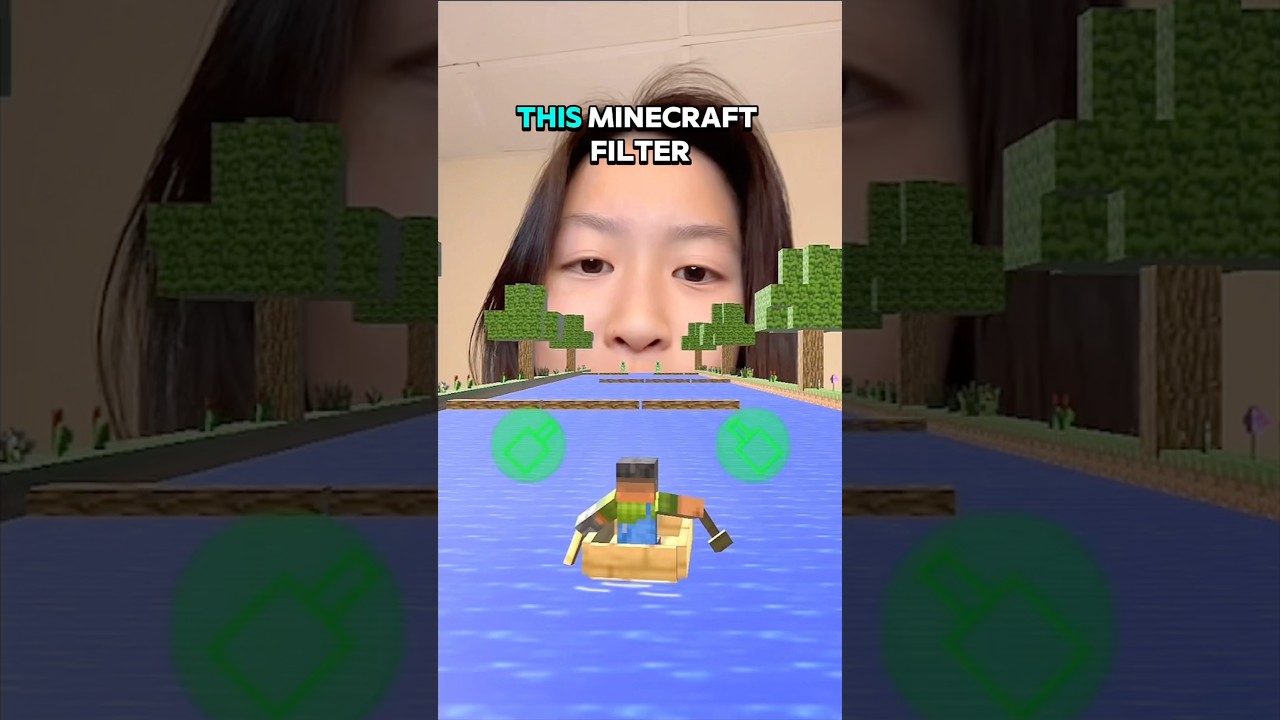 Trying out the Boat Minecraft Game #minecraft #filter #games