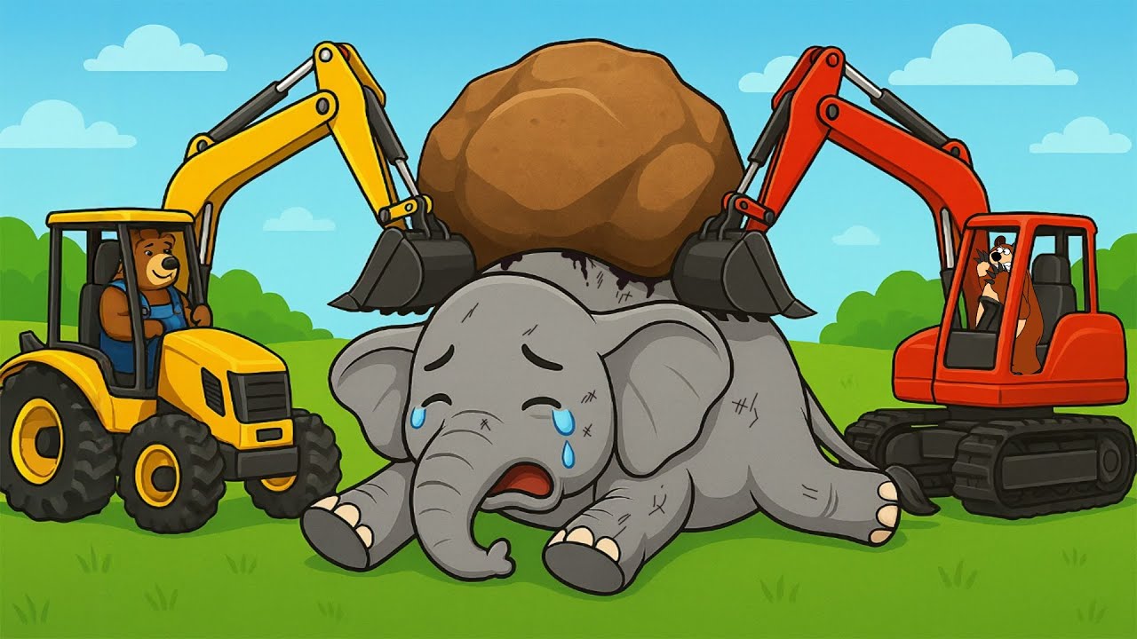 Farm Vehicles: Farmer Bear Saves Elephant - The Ending No One Expected