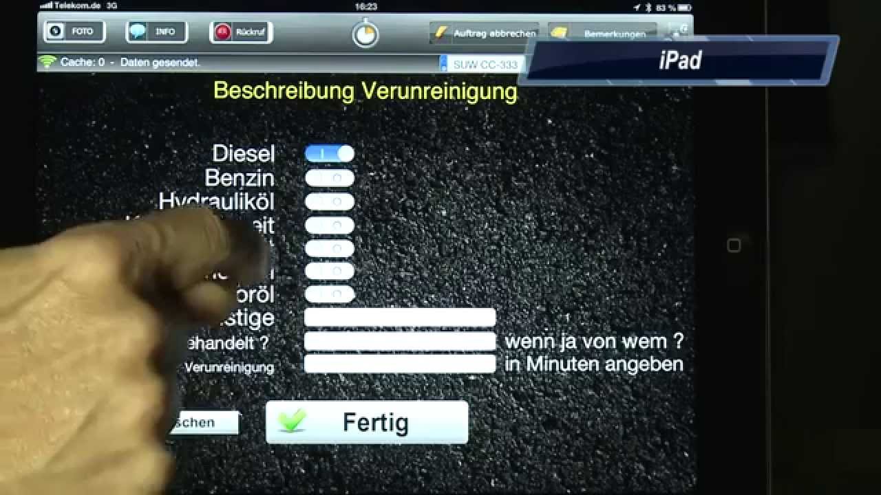 Das ZeitPad - perfekte Dokumentation der &Ouml;lspurbeseitigung