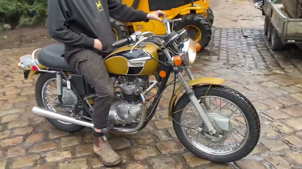 Triumph T120R Bonnevile 1971 Classic British Motorcycle For Sale On Ebay