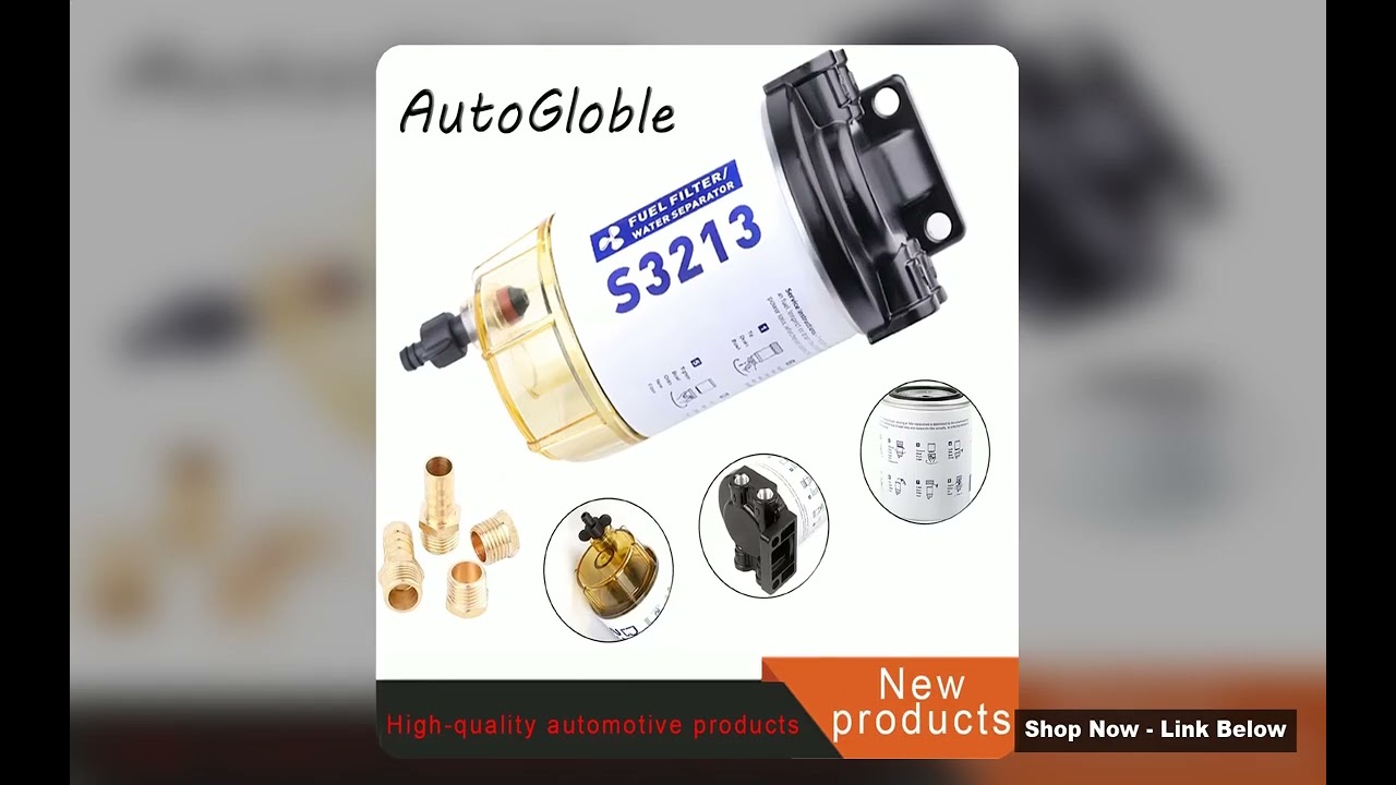 S3213 Fuel Water Separator Filter Assembly Compatible with Outboard Motor Mercury Yamaha Racor Sierr
