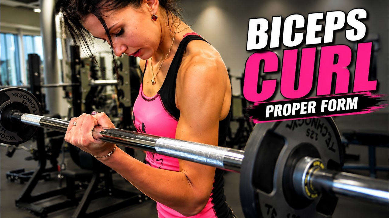 Biceps curl with babell www.trainhard.ee
