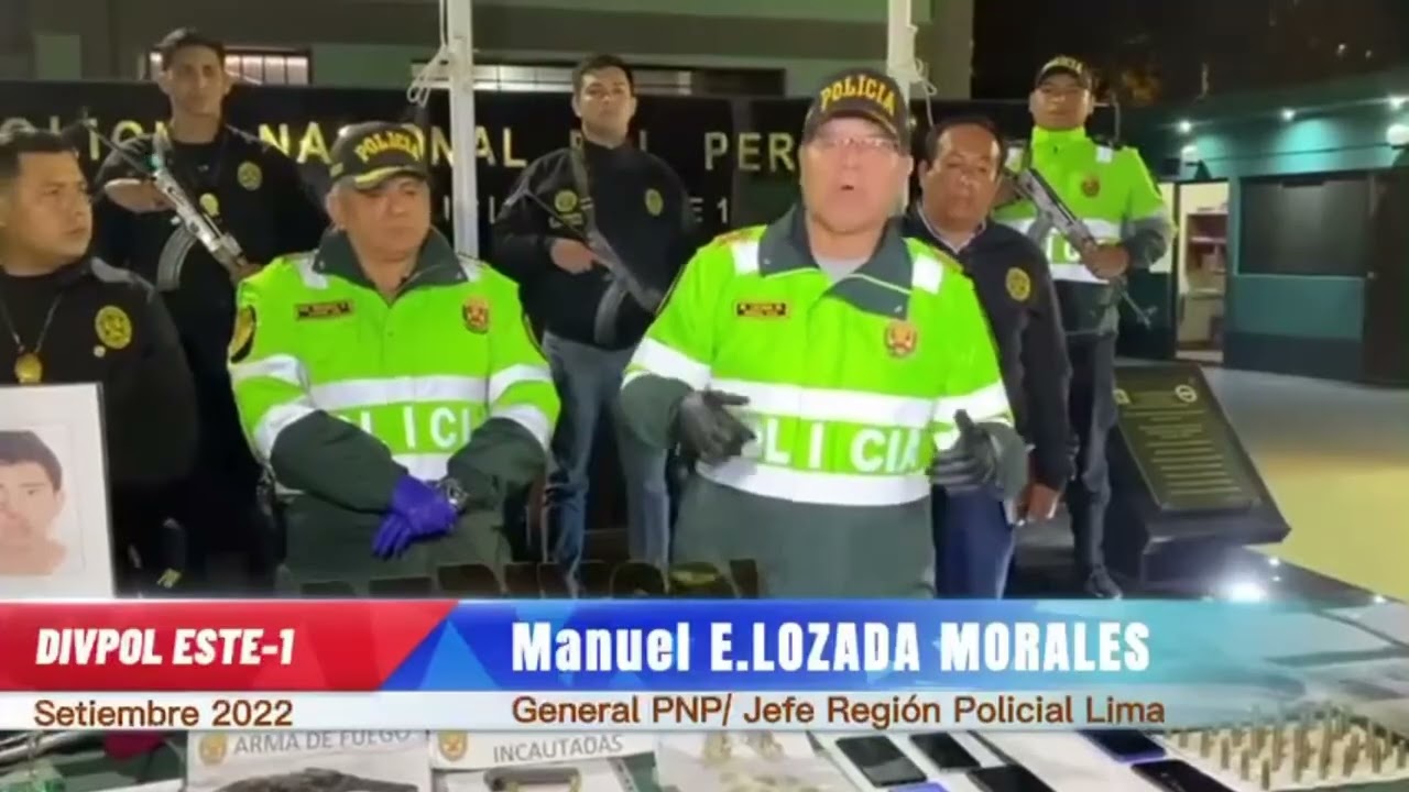 Coronel Charles lidera captura de extorsionadores que asesinaron a vigilante y atacaron a la PNP