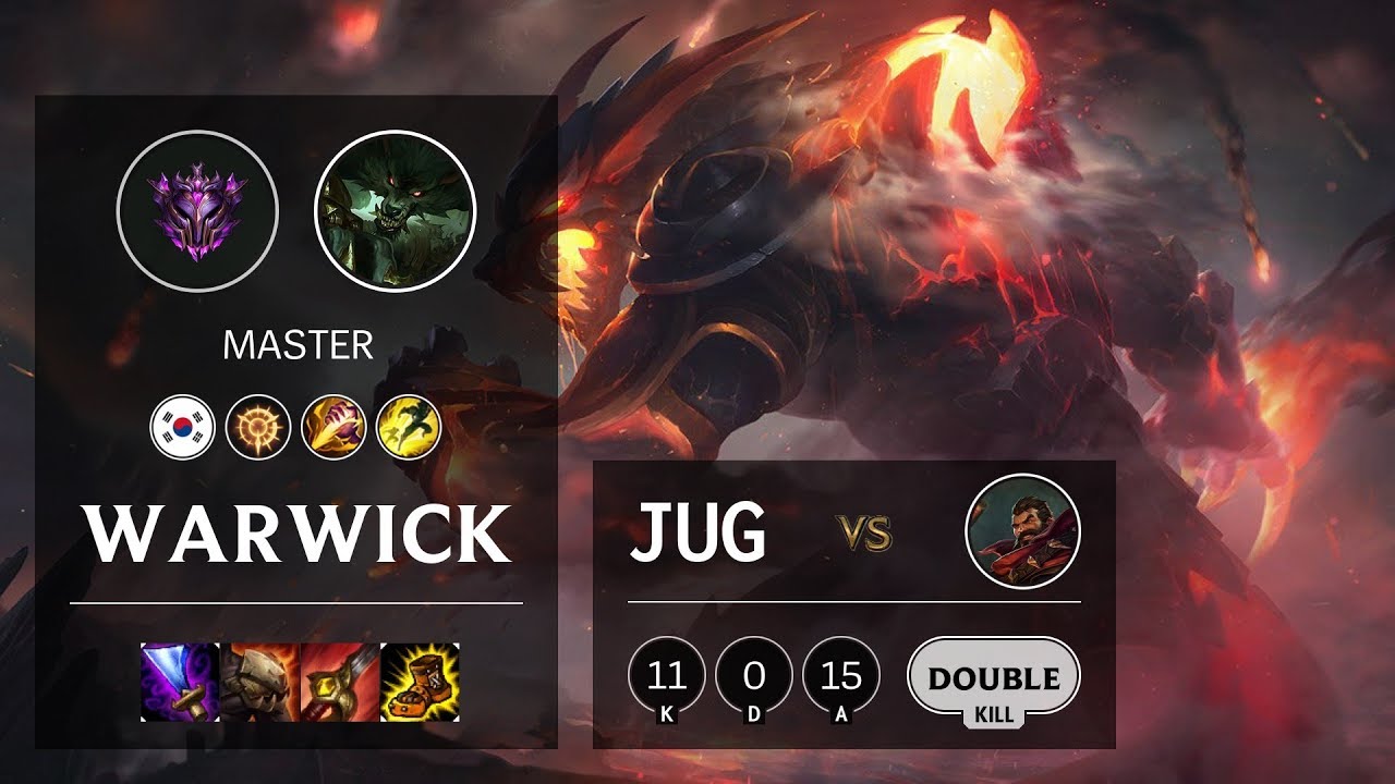 Warwick Jungle vs Graves - KR Master Patch 10.3