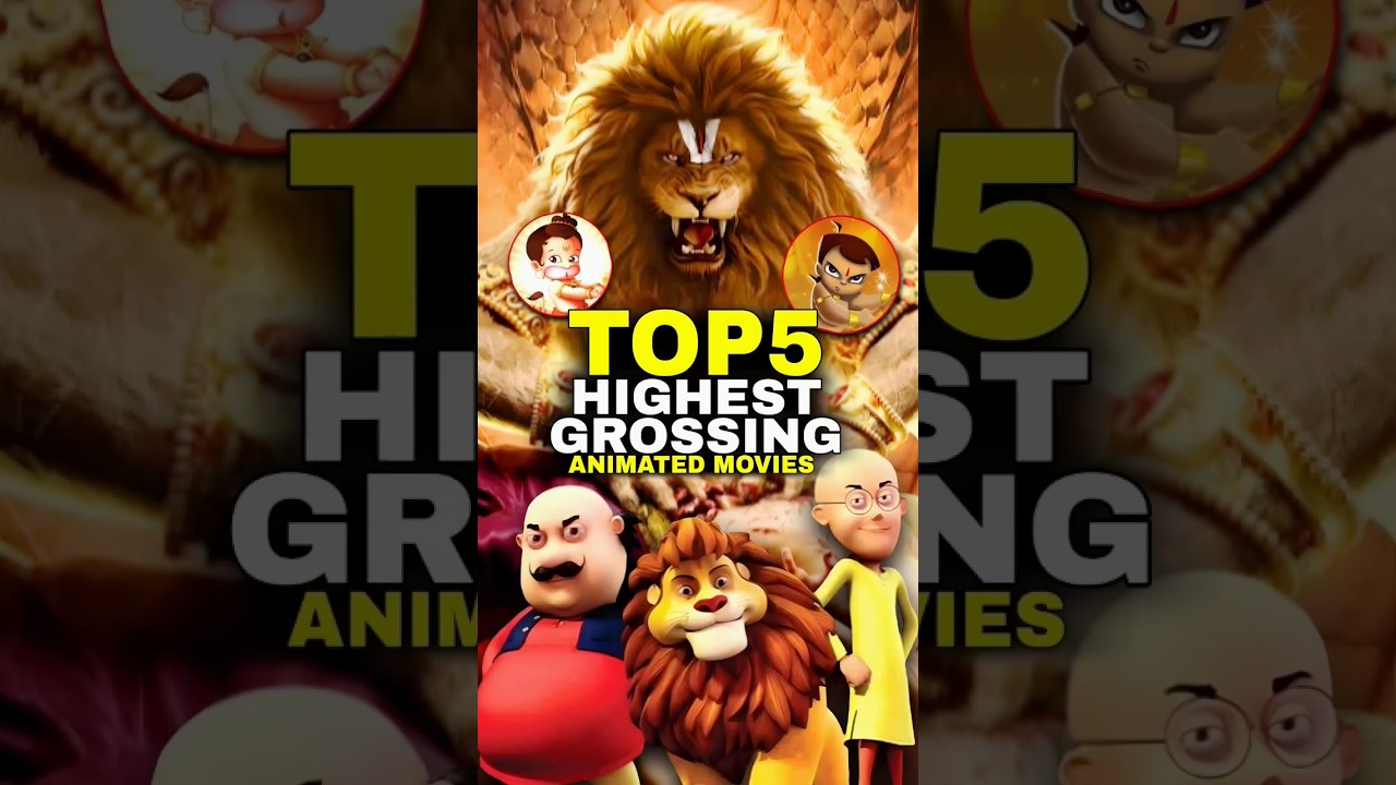 Top 5 Highest Grossing Indian Animated Movies🤑 