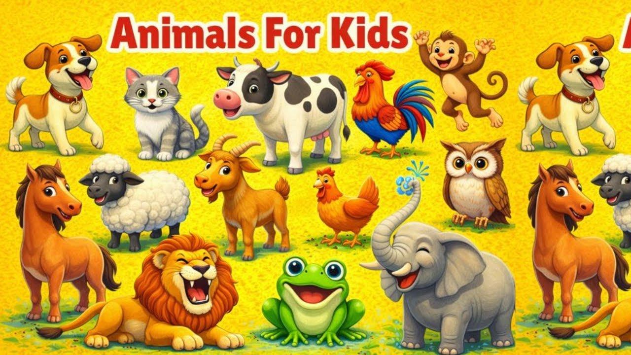 Learn Animals Name For Kids | Learning And Educational Video For Toddlers