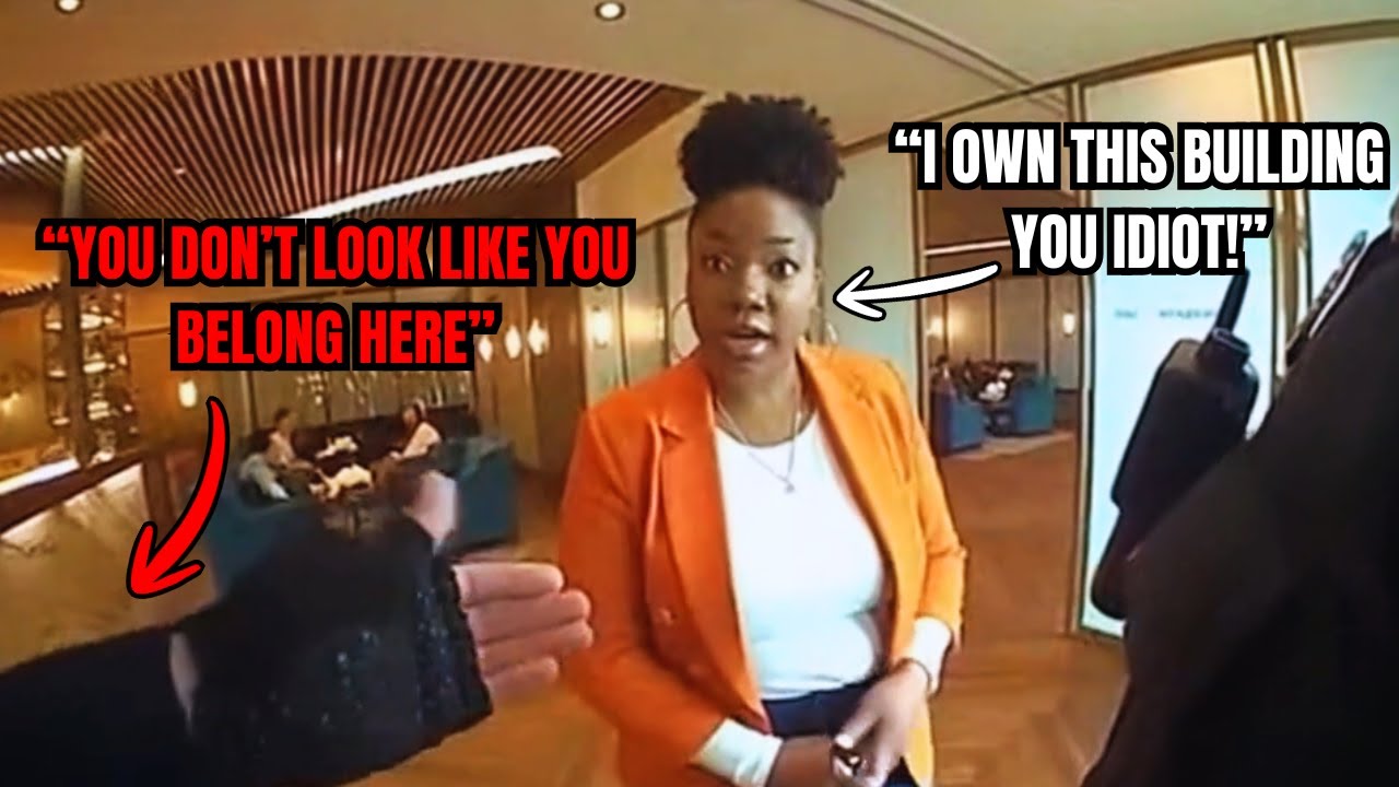 Rookie Officer Questions Why Black Woman is in Private Lounge - She's The Owner of the Building