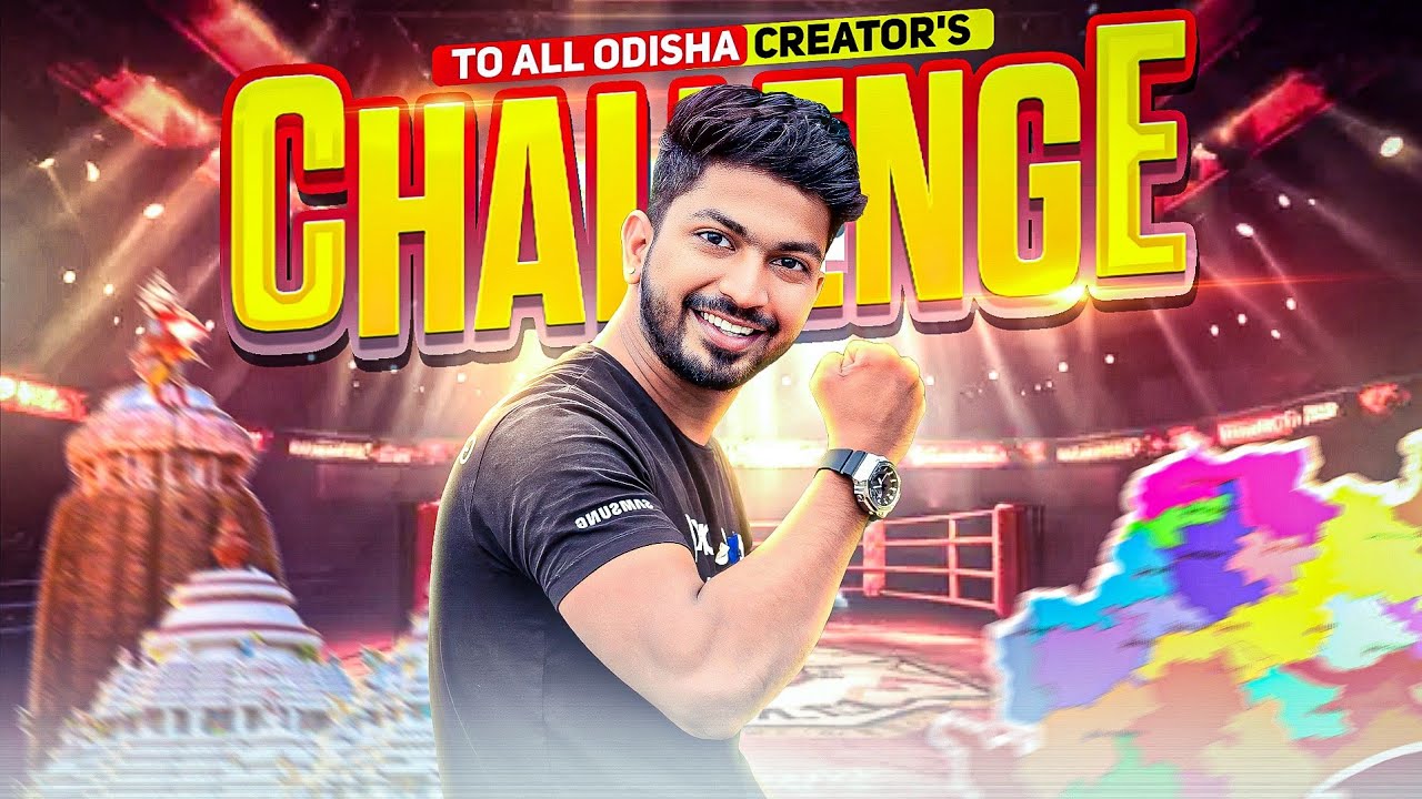 Challenge to 😱 Odisha all free fire content creator's 👀 full map custom room ✅️ Who will win ?🏆