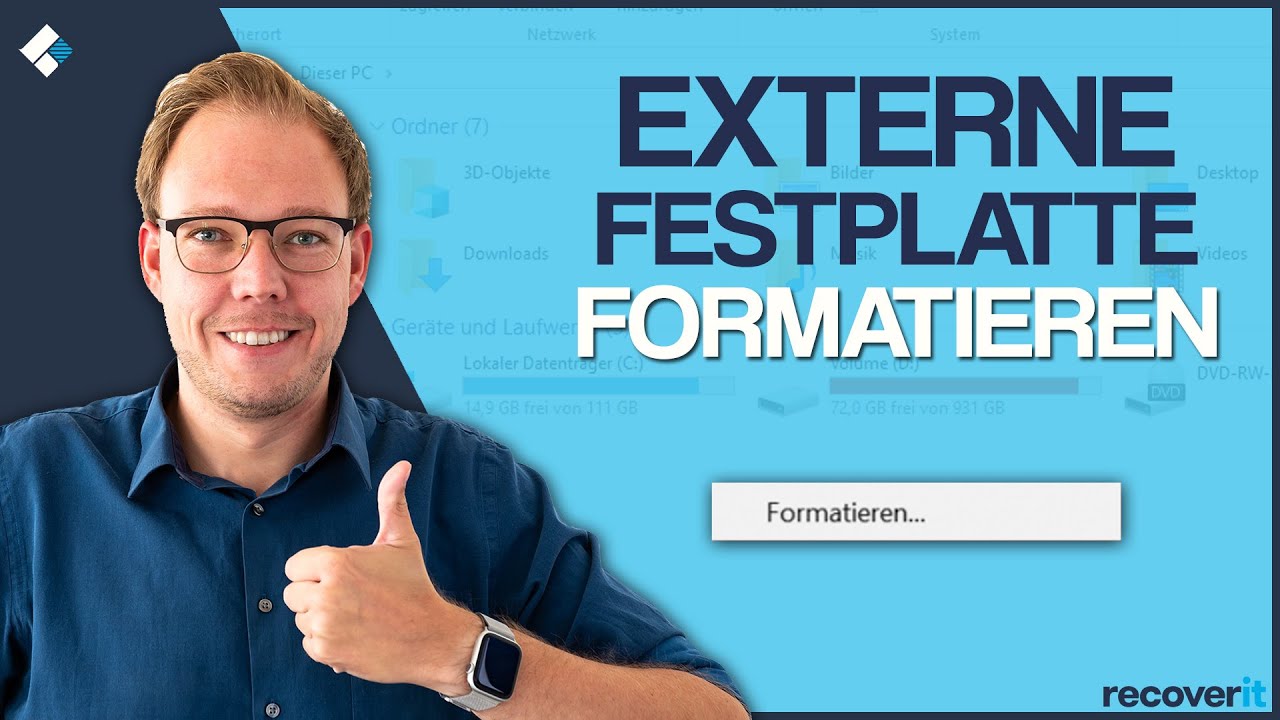 Externe Festplatte formatieren (Mac & Windows)