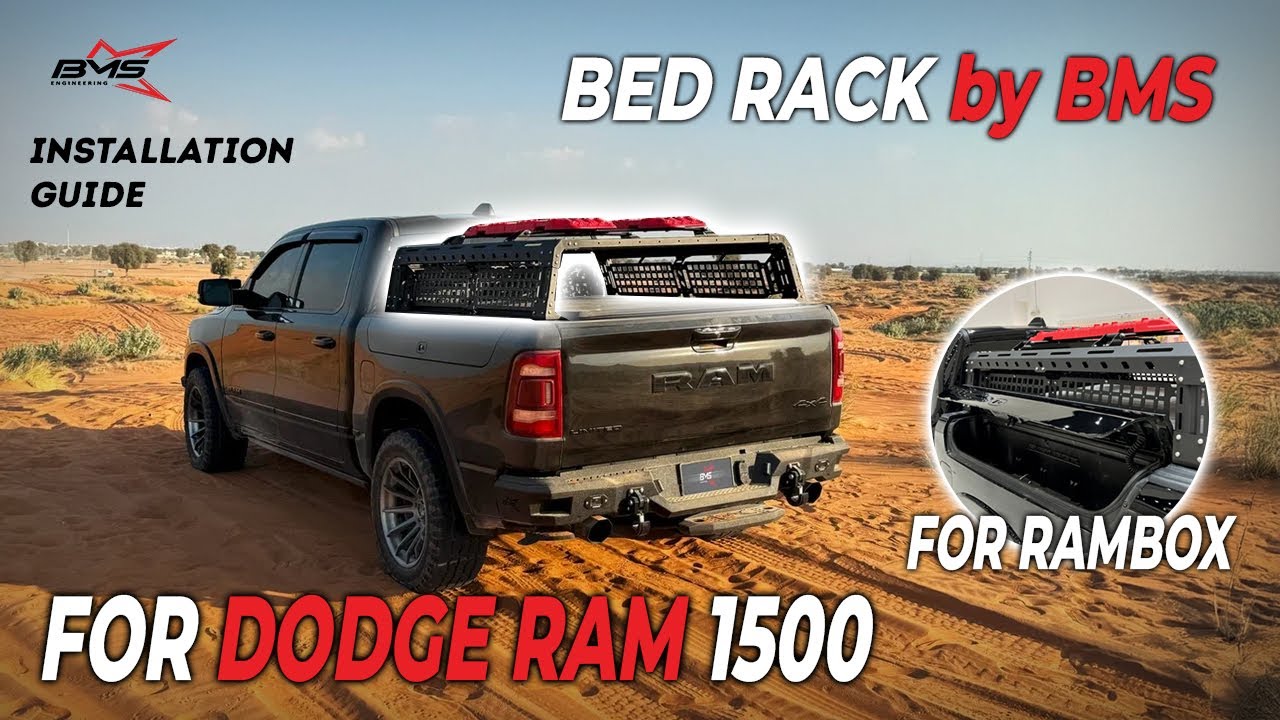 Dodge RAM 1500 2018-2025 Rambox Bed Rack Installation guide