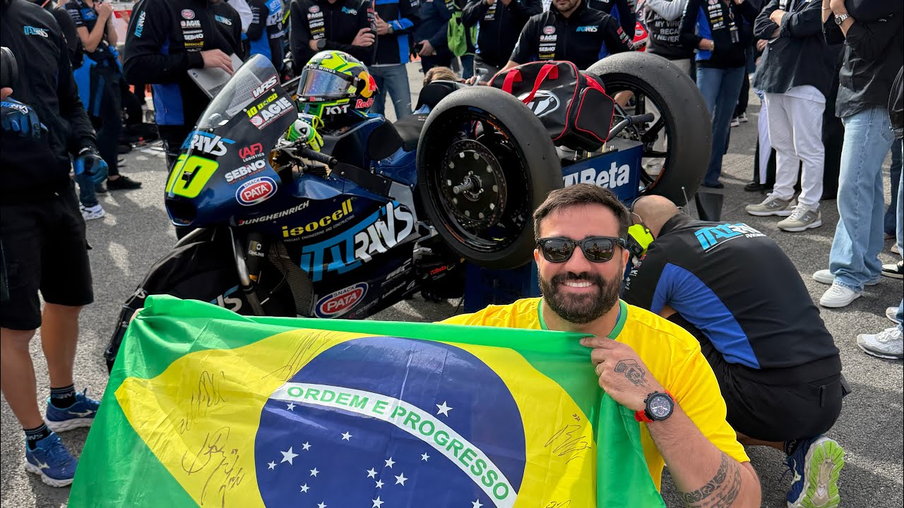 REALIZEI UM SONHO DE TODO APAIXONADO POR MOTOS, ASSISTI O DIOGO MOREIRA E MOTOGP