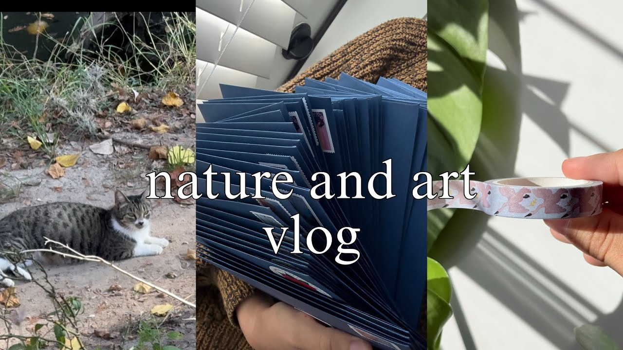 cozy nature and art vlog | holiday prep and restocking 