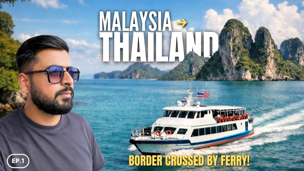 Crossing the Border by Sea! 🇲🇾➡🇹🇭 | Malaysia to Thailand (Krabi) via Satun Ferry EP 1