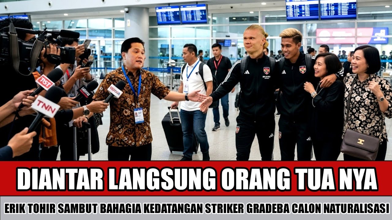 DATANG TEMUI ERIK TOHIR~KELUARGA DUKUNG LANGKAH ERLING HALLAND UNTUK JALANI NATURALISASI INDONESIA