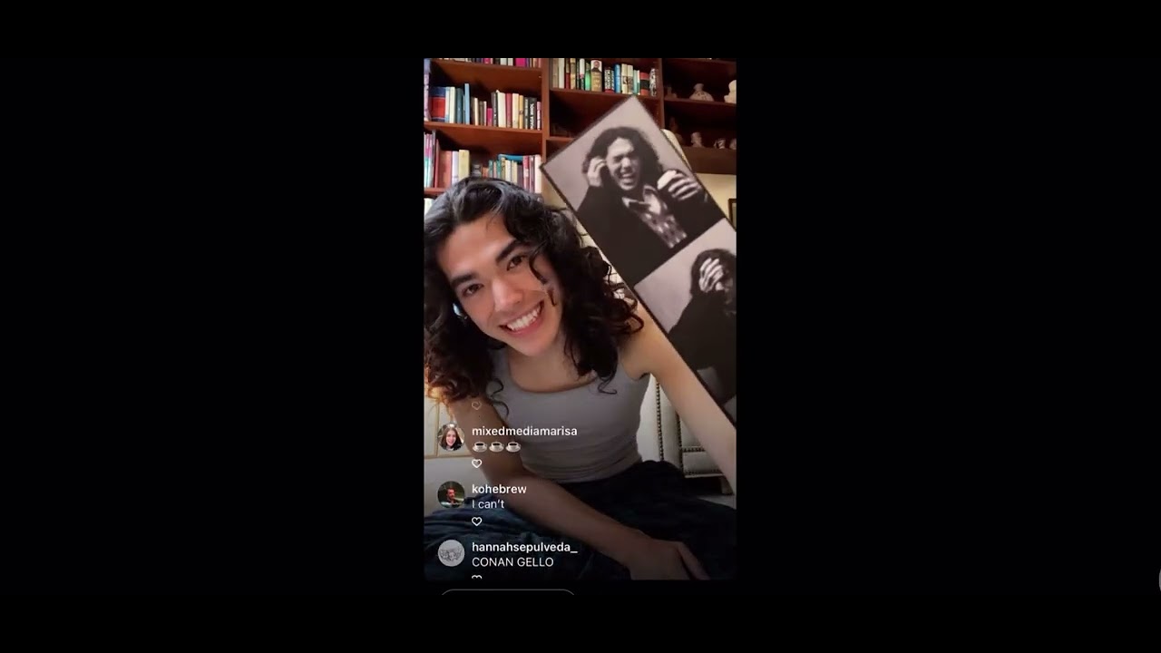 conan gray opening his vinyls (sunset season to fh)