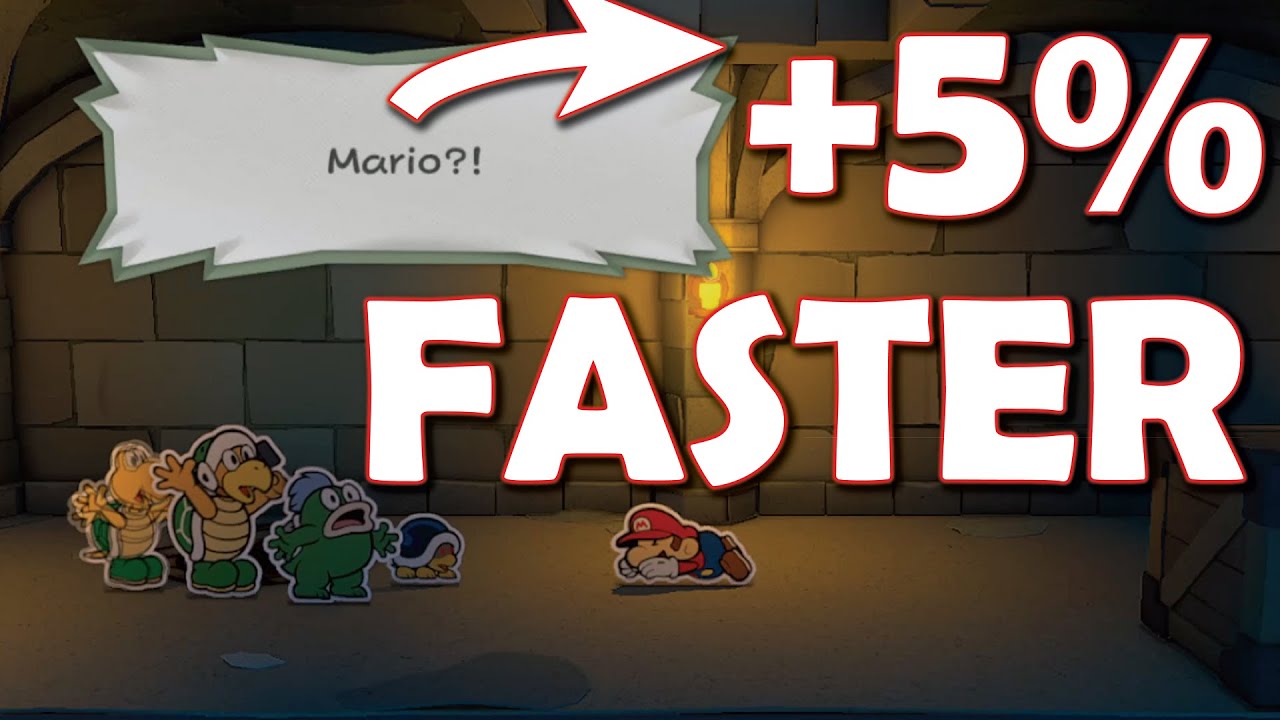 Paper Mario: The Origami King but the video speeds up 5% every time someone says 